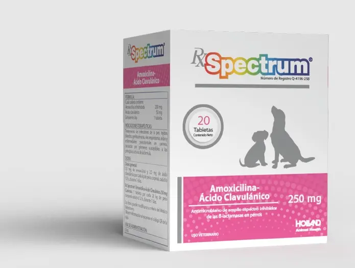 Spectrum Amoxicilina + Acido Clavulánico 250mg