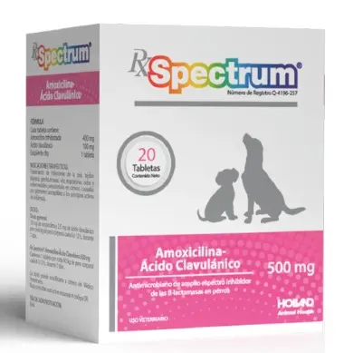 [25AF002] Spectrum Amoxicilina + Acido Clavulánico 500mg 