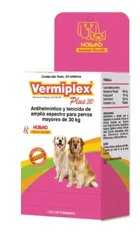 [24HF018] Vermiplex® Plus 30 blíster x 2 tab